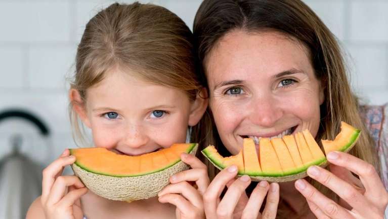 Mother and daughter are smiling in Markham