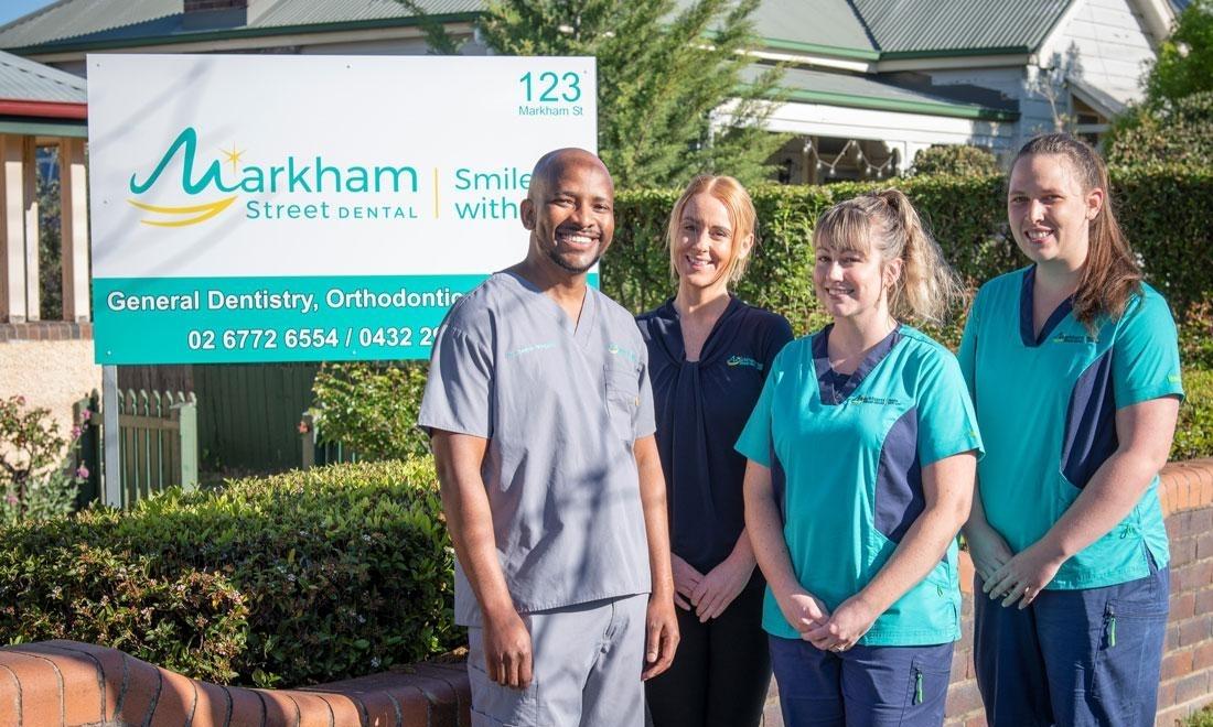 group shot of dental team l dentist armidale nsw