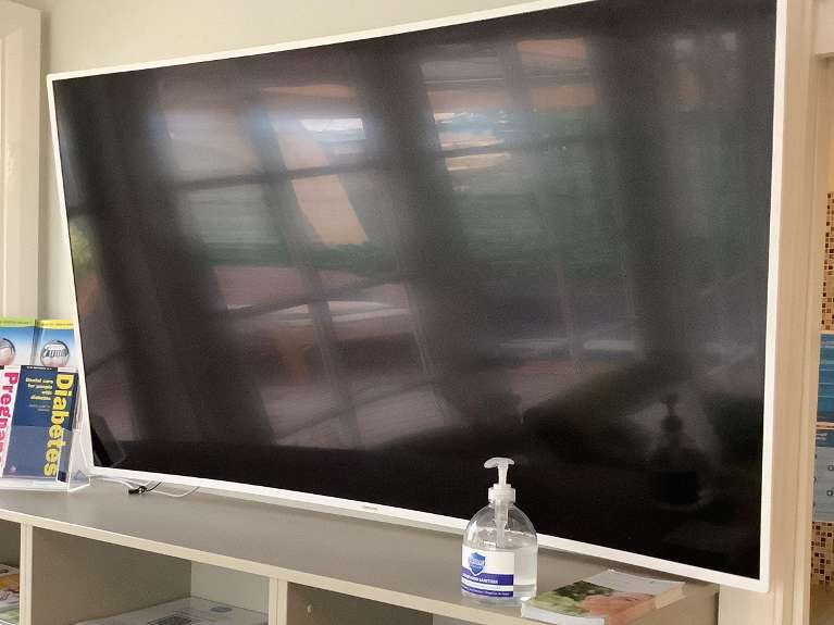 reception area television